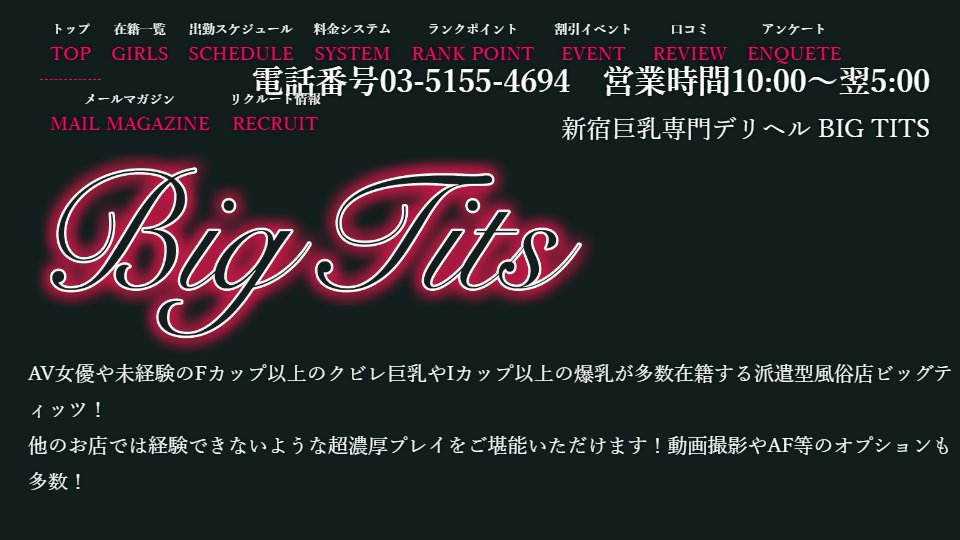 BIG TITS Shinjuku: The Shop Is Named After the Wrong Thing, and the Option Sheet Proves It